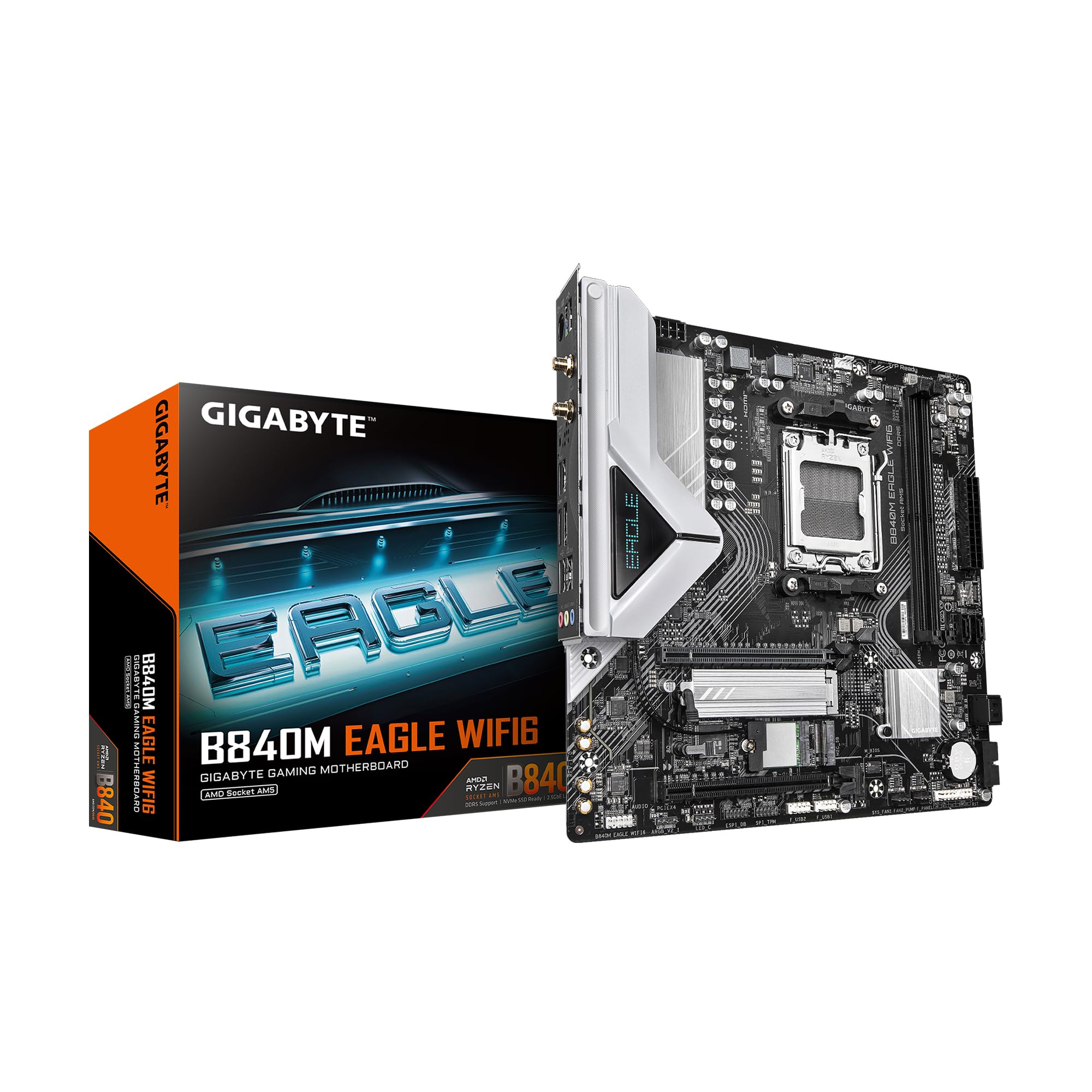 新品未使用 GIGABAYTE GAMING B840M EAGLE WIFI6 B840M EAGLE WIFI6 (Rev. 1.0/1.1) Motherboard - GIGABYTE Global